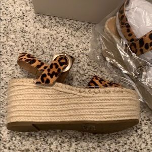 Marc Fisher Shoes - Mark Fisher leopard platform sandals Marc Fisher Shoes - Mark Fisher leopard platform sandals